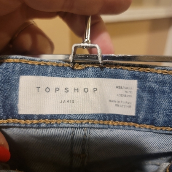 Topshop JAMIE JEANS SIZE W25 X L32 - Picture 7 of 7